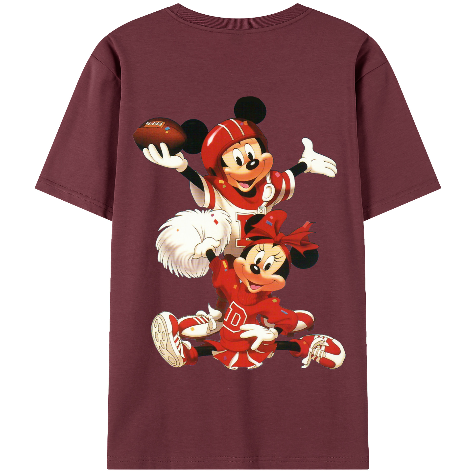 （画像用） ミッキーマウス Mickey Mouse 綿100％半袖Tシャツ（背面プリント）